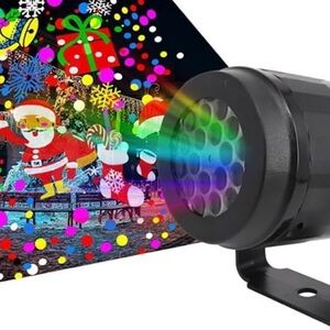 Christmas projection of the 3D hologram